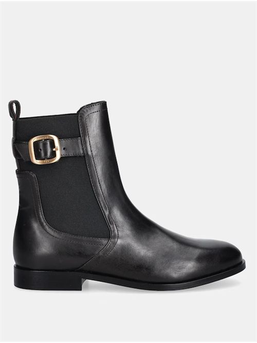 LEATHER ANKLE BOOTS TWIN SET | 252TCP12000006 NERO